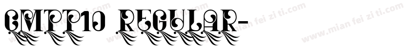 CMTT10 Regular字体转换